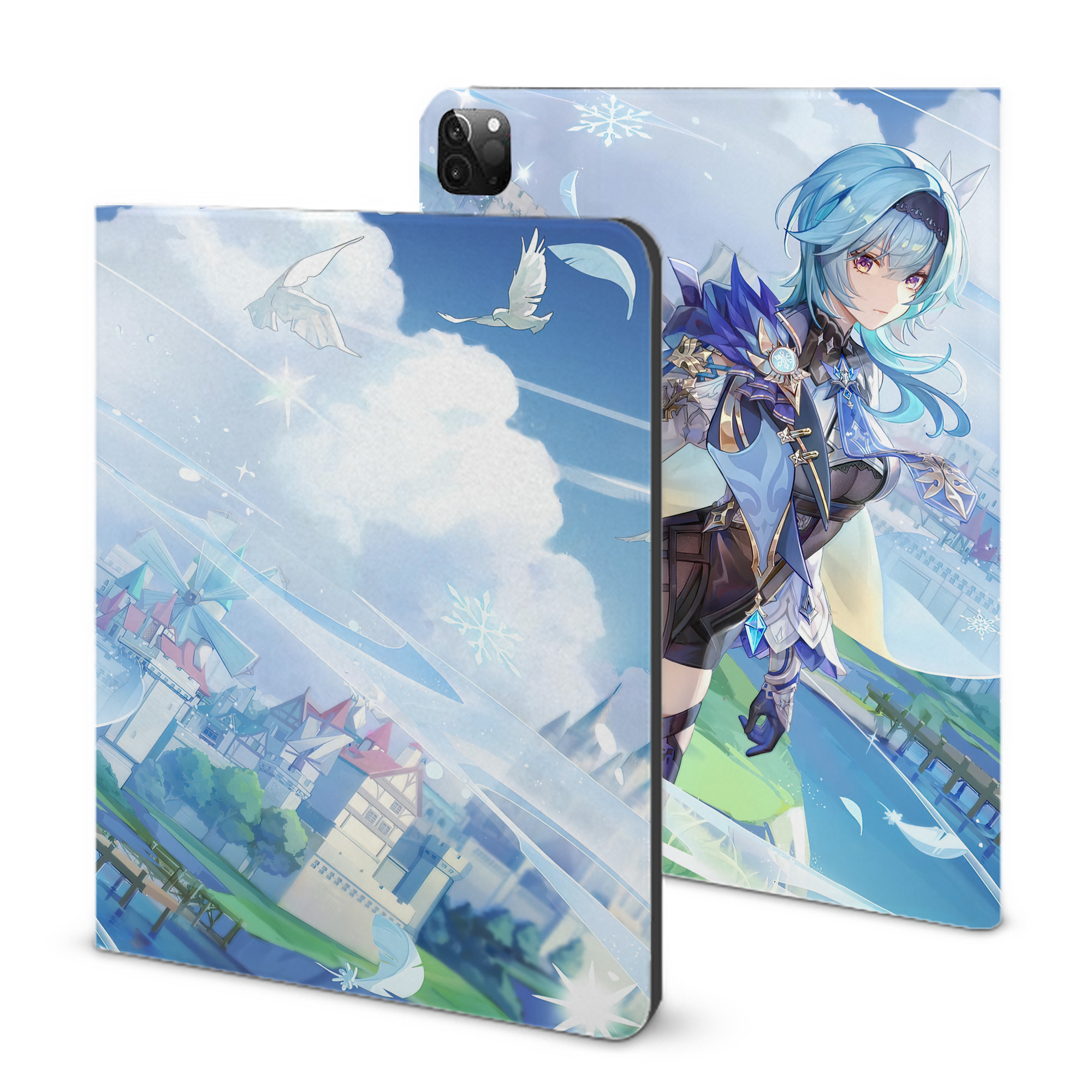 げんし神 genshin IPadケース ペンホルダー付き ブックスタイルデザイン